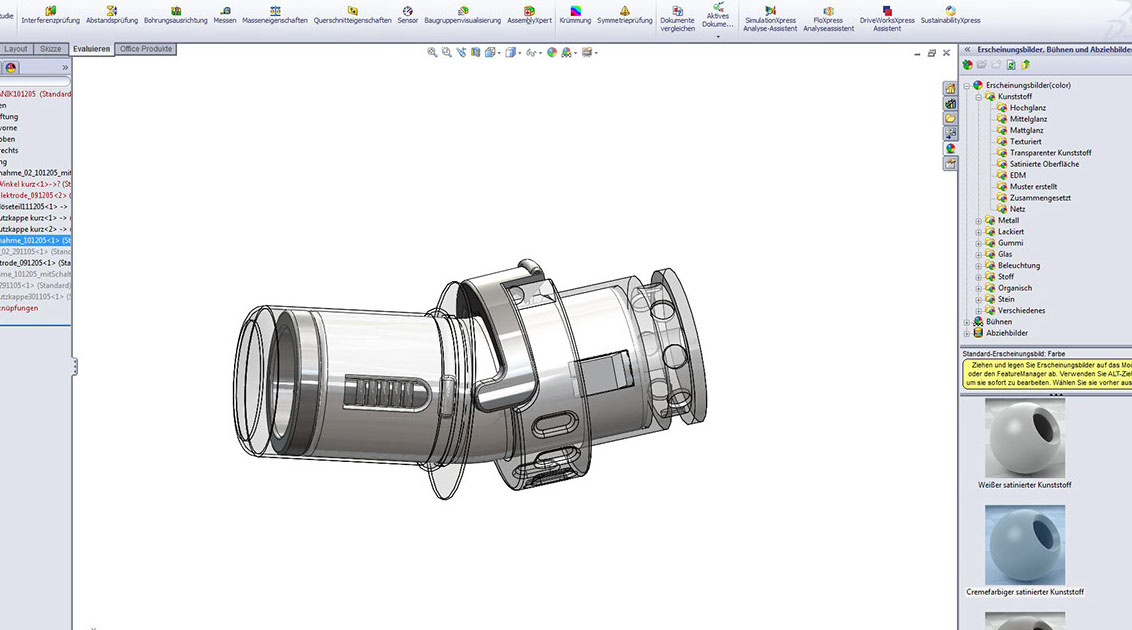 Screenshot Solidworks Kappe